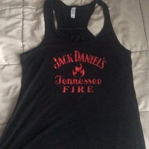Jack Daniel’s Tennessee Fire Black Racerback Tank